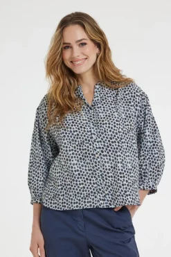 DiDi Blouse Senna Painted dot print- Blouses