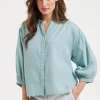 DiDi Blouse Senna Surf green- Blouses