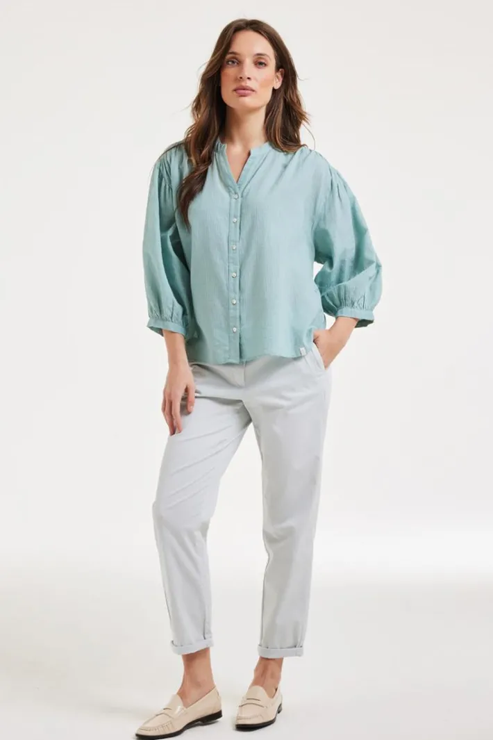 DiDi Blouse Senna Surf green- Blouses