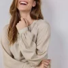DiDi Blouse Sky Feather grey- Blouses