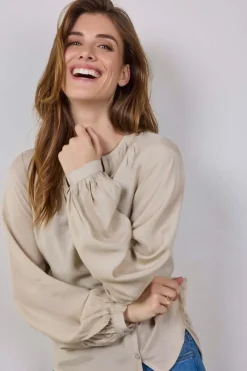 DiDi Blouse Sky Feather grey- Blouses