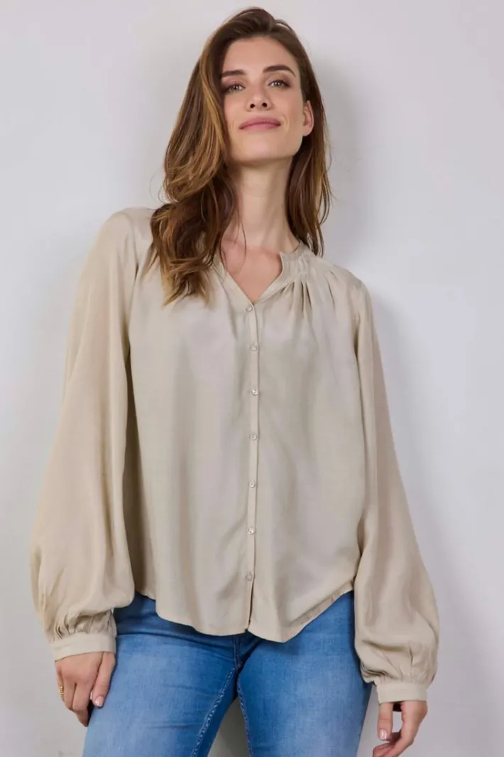 DiDi Blouse Sky Feather grey- Blouses