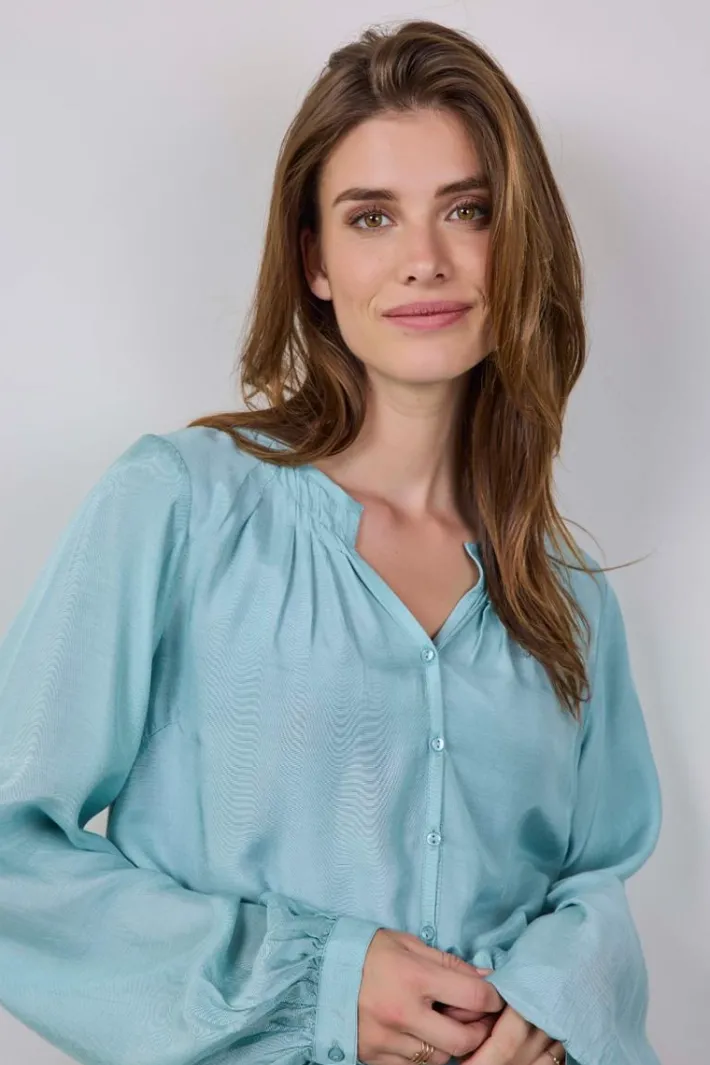 DiDi Blouse Sky Surf green- Blouses