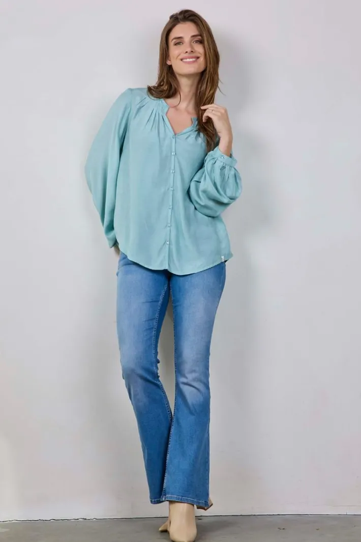 DiDi Blouse Sky Surf green- Blouses