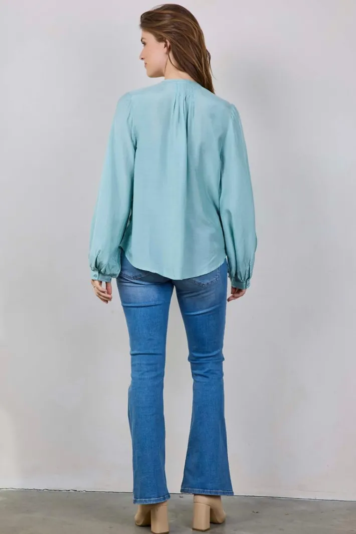 DiDi Blouse Sky Surf green- Blouses