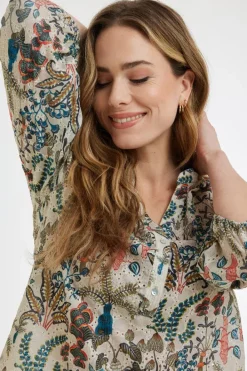 DiDi Blouse Sofia Jungle vibe print- Blouses
