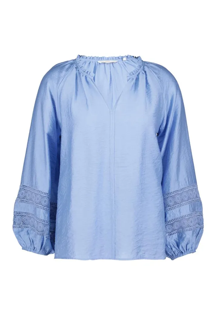 DiDi Blouse Soleil Placid blue- Blouses