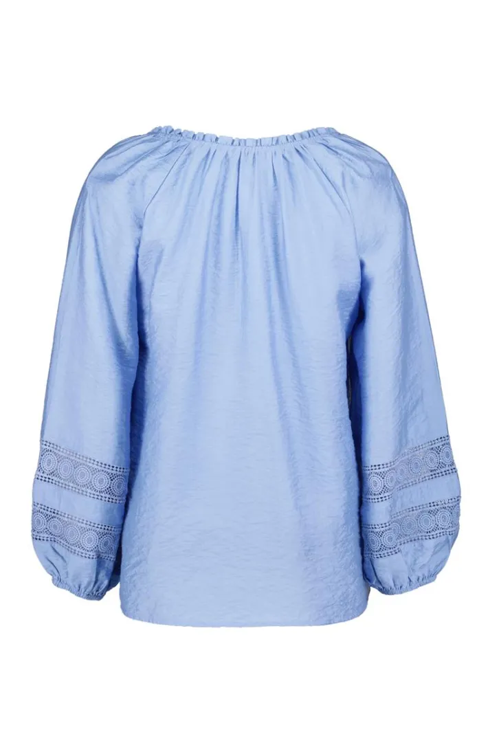DiDi Blouse Soleil Placid blue- Blouses