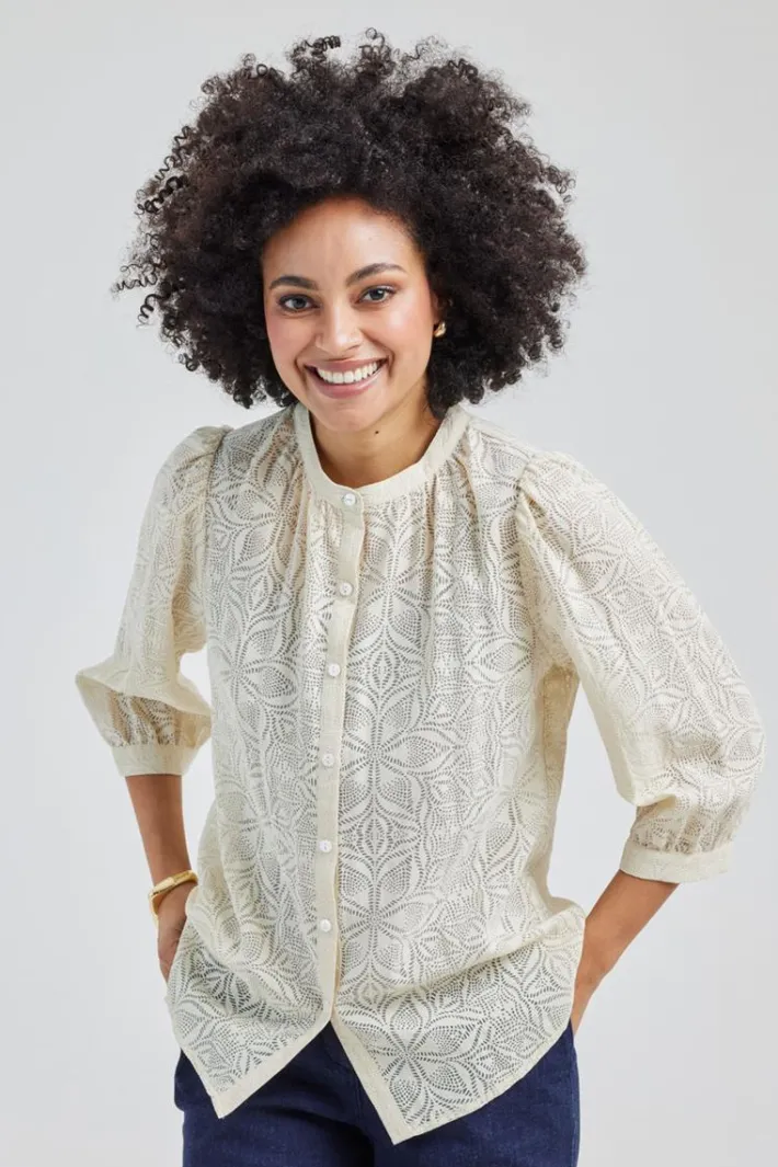 DiDi Blouse Tale in ecru- Blouses