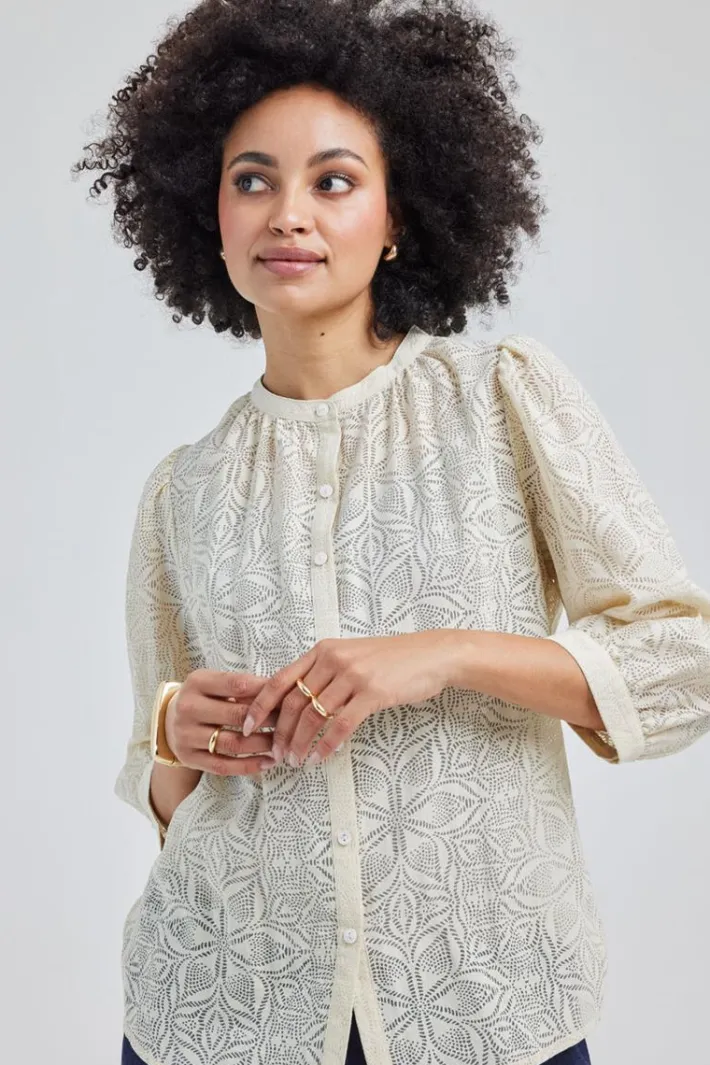 DiDi Blouse Tale in ecru- Blouses