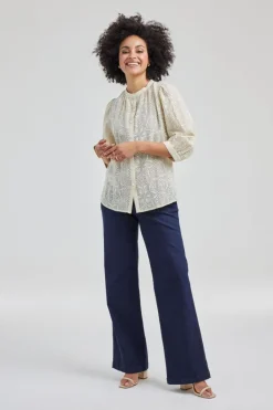 DiDi Blouse Tale in ecru- Blouses