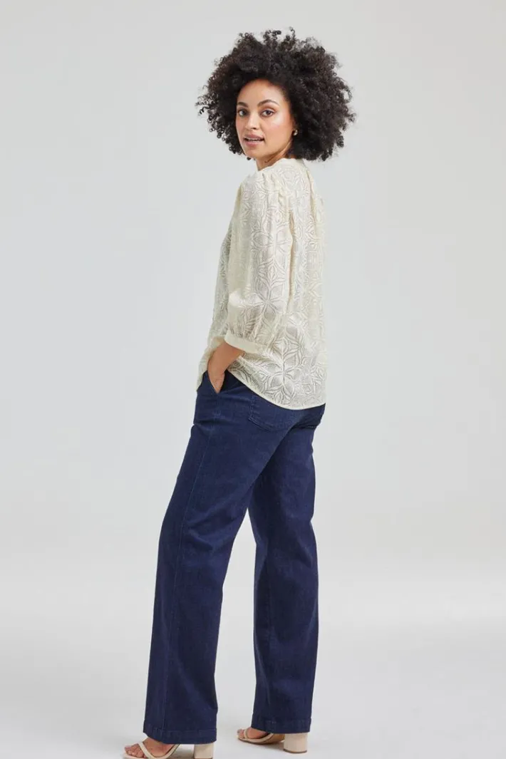 DiDi Blouse Tale in ecru- Blouses