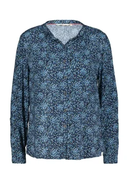 DiDi Blouse Tyla Dark blue Fuji XS print- Blouses