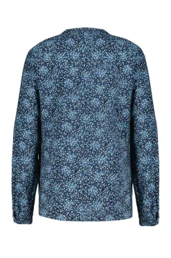 DiDi Blouse Tyla Dark blue Fuji XS print- Blouses