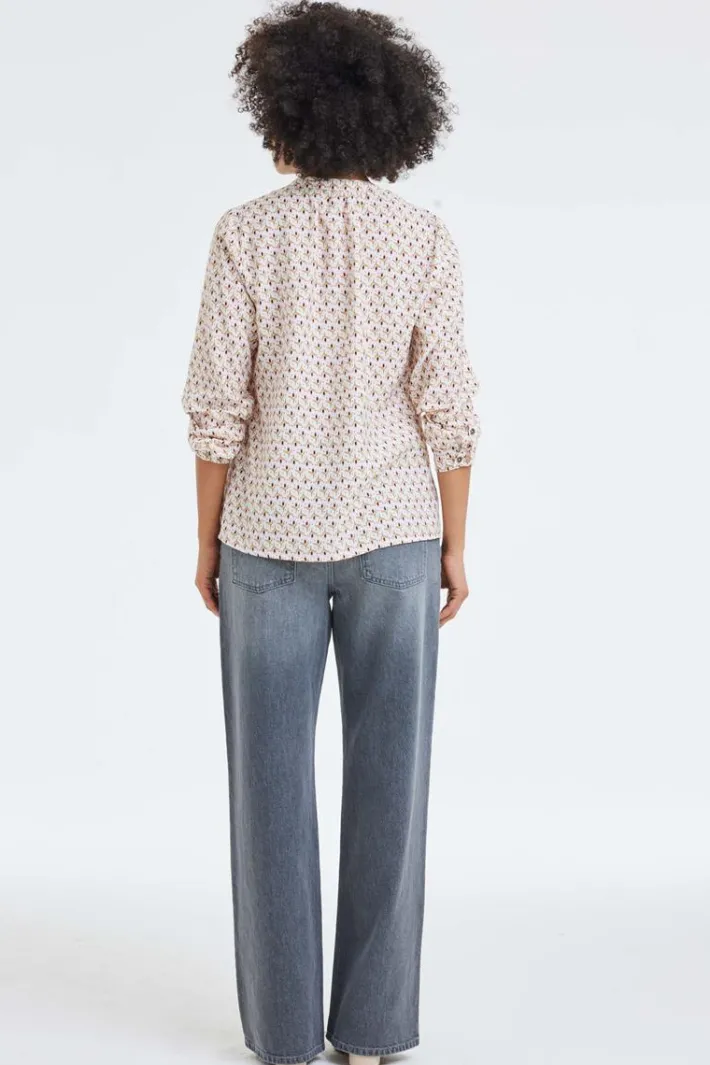 DiDi Blouse Tyla Offwhite Pixie print- Blouses