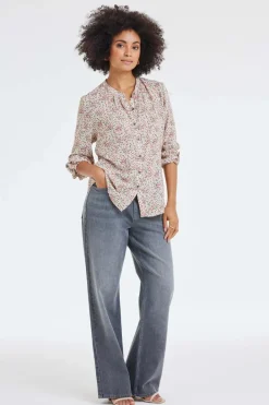 DiDi Blouse Tyla Pink Fuji XS print- Blouses