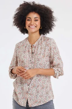 DiDi Blouse Tyla Pink Fuji XS print- Blouses