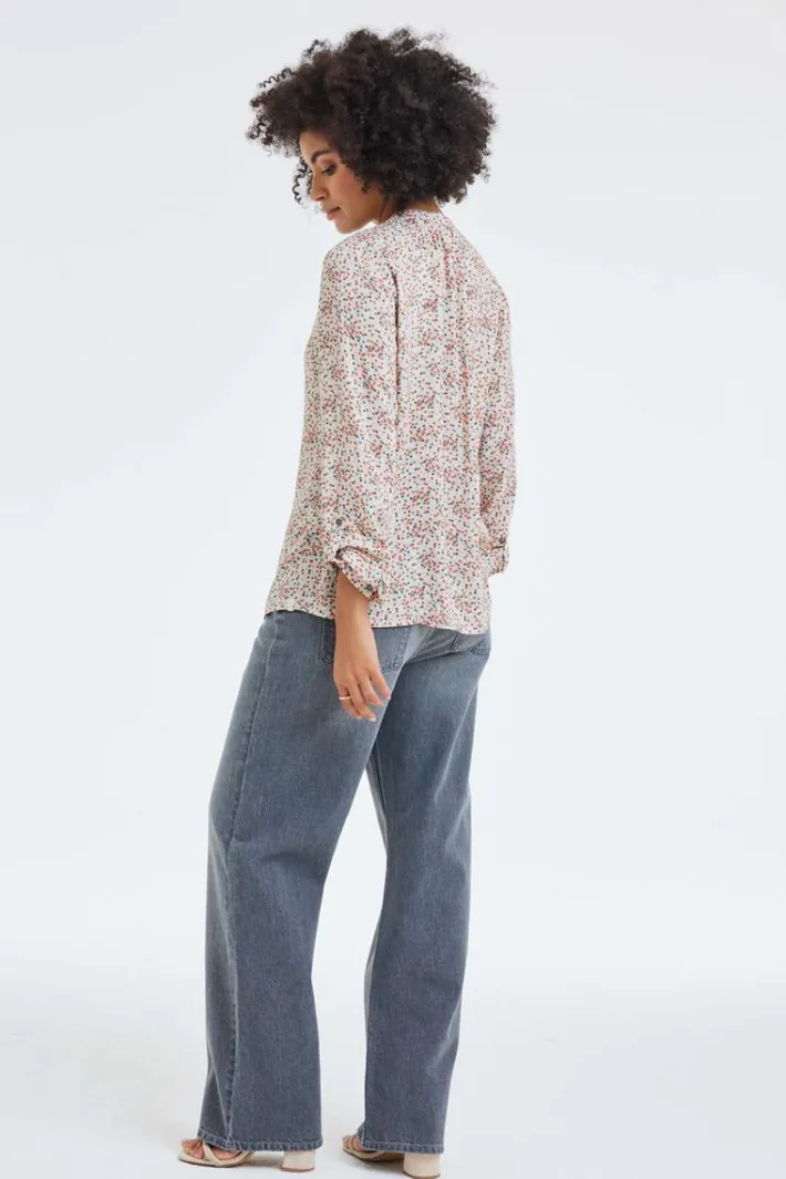 DiDi Blouse Tyla Pink Fuji XS print- Blouses