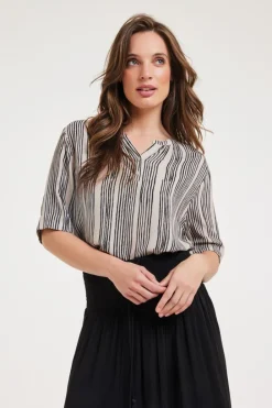DiDi Blouse Vaya Wavy print- Blouses