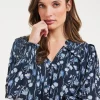 DiDi Blouse Vienna Darkblue Ambiance XS print- Blouses