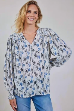 DiDi Blouse Vienna Offwhite Ambiance XS print- Blouses
