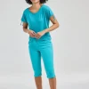 DiDi Capri in ceramic green- Korte Broeken
