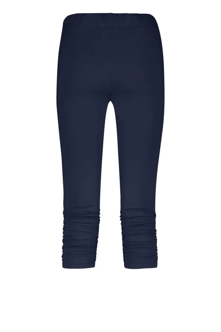 DiDi Capri legging ruffle in donkerblauw- Leggings | Basics