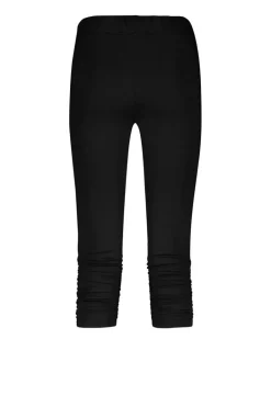 DiDi Capri legging ruffle in zwart- Leggings | Basics