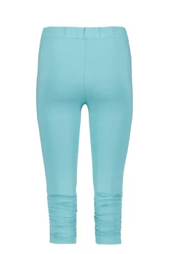 DiDi Capri leggings ruffle in Dusty turquoise- Leggings | Basics