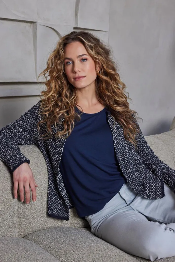 DiDi Cardigan Louisa Dark blue- Truien & Vesten | Cardigans