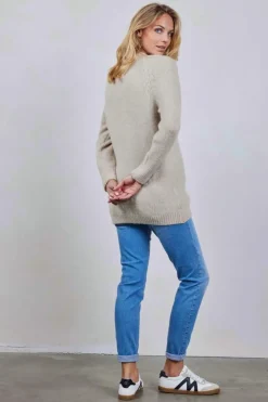 DiDi Cardigan Sonia Feather grey- Truien & Vesten | Cardigans