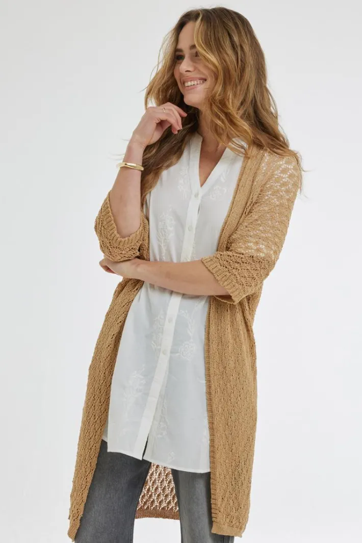 DiDi Cardigan Zita Light sand- Truien & Vesten | Cardigans