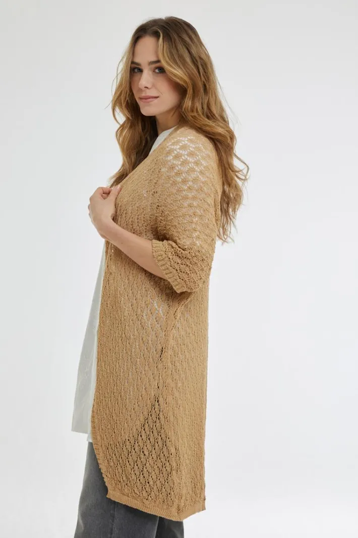 DiDi Cardigan Zita Light sand- Truien & Vesten | Cardigans