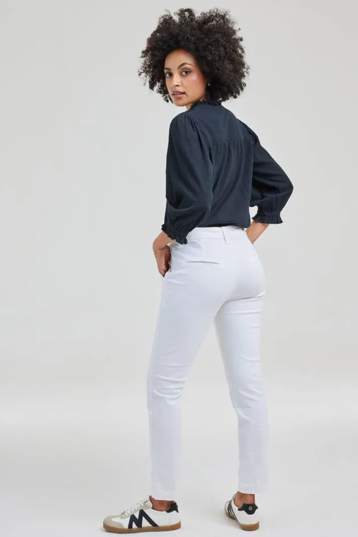 DiDi Chino broek wit- Lange Broeken