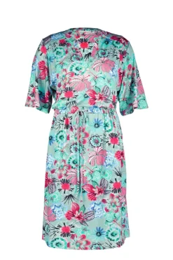 DiDi Dress Baily in granite green with Floral Medley- Jurken & Tunieken