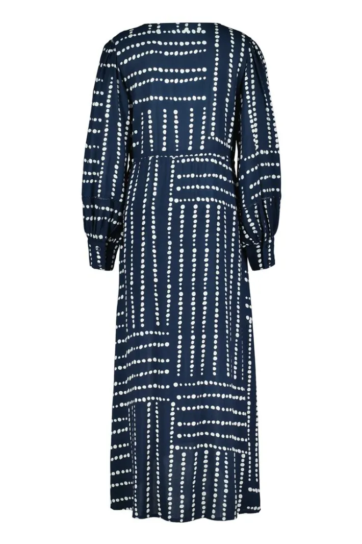DiDi Dress Costa Dark blue Source print- Jurken & Tunieken