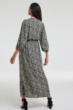 DiDi Dress Dalina in de Feather grey with Palette print- Jurken & Tunieken