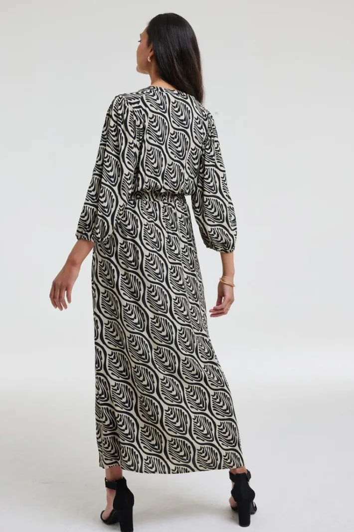 DiDi Dress Dalina in de Feather grey with Palette print- Jurken & Tunieken