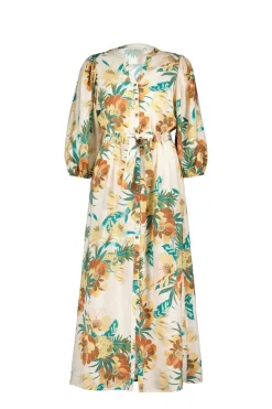 DiDi Dress Dalina Offwhite Rising sun print- Jurken & Tunieken