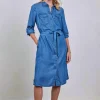 DiDi Dress Dani Denim mid blue- Denim | Jurken & Tunieken