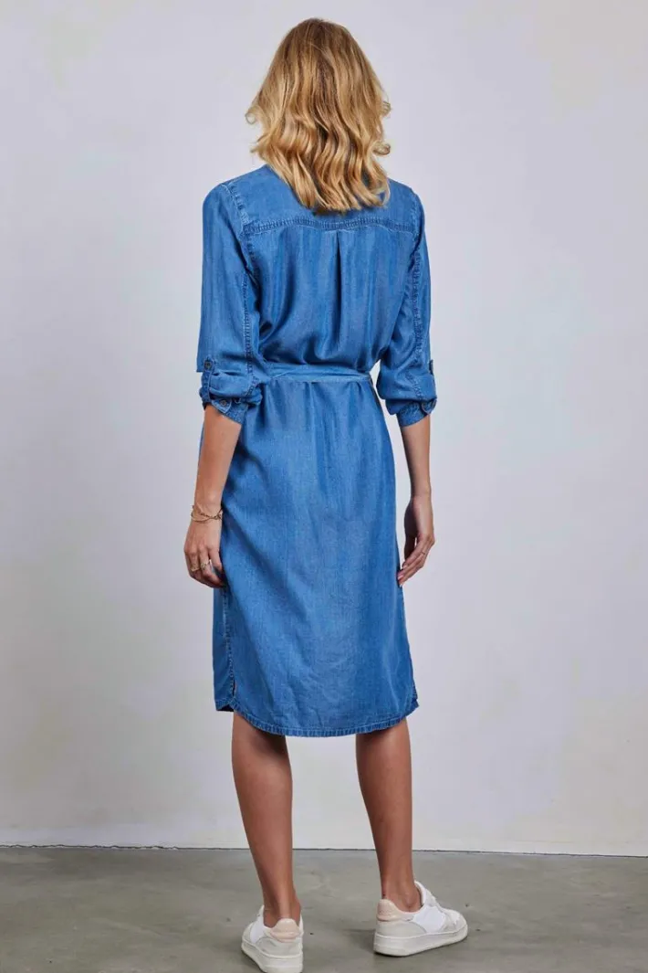 DiDi Dress Dani Denim mid blue- Denim | Jurken & Tunieken