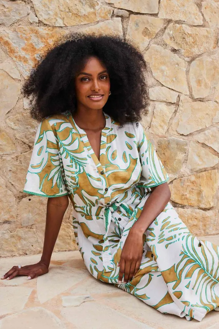 DiDi Dress Dayla Safari print- Jurken & Tunieken