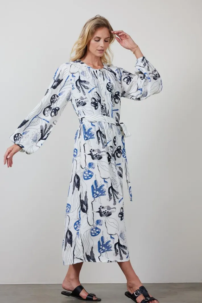 DiDi Dress Divine Offwhite Ambiance print- Jurken & Tunieken