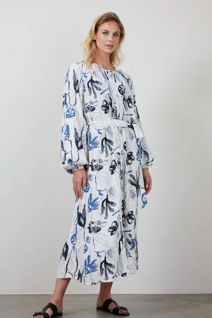 DiDi Dress Divine Offwhite Ambiance print- Jurken & Tunieken