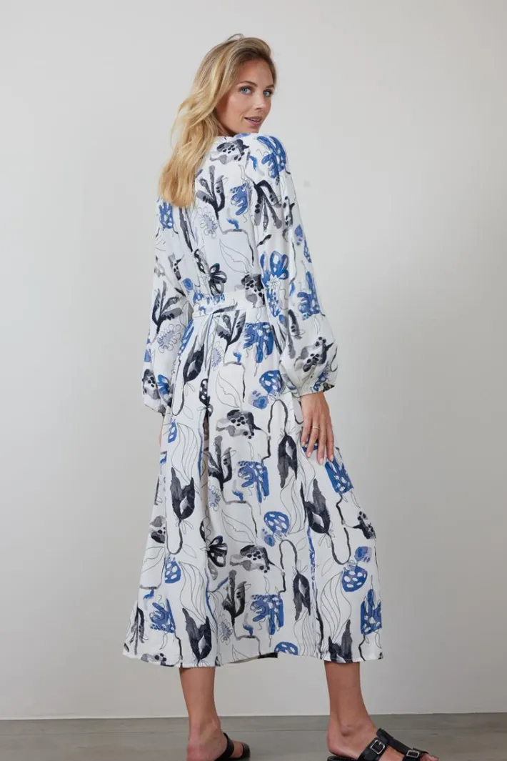 DiDi Dress Divine Offwhite Ambiance print- Jurken & Tunieken