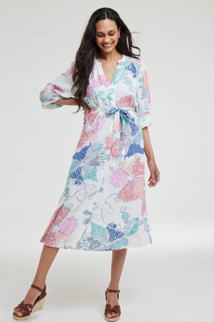 DiDi Dress Dizzy Bitmap print- Jurken & Tunieken