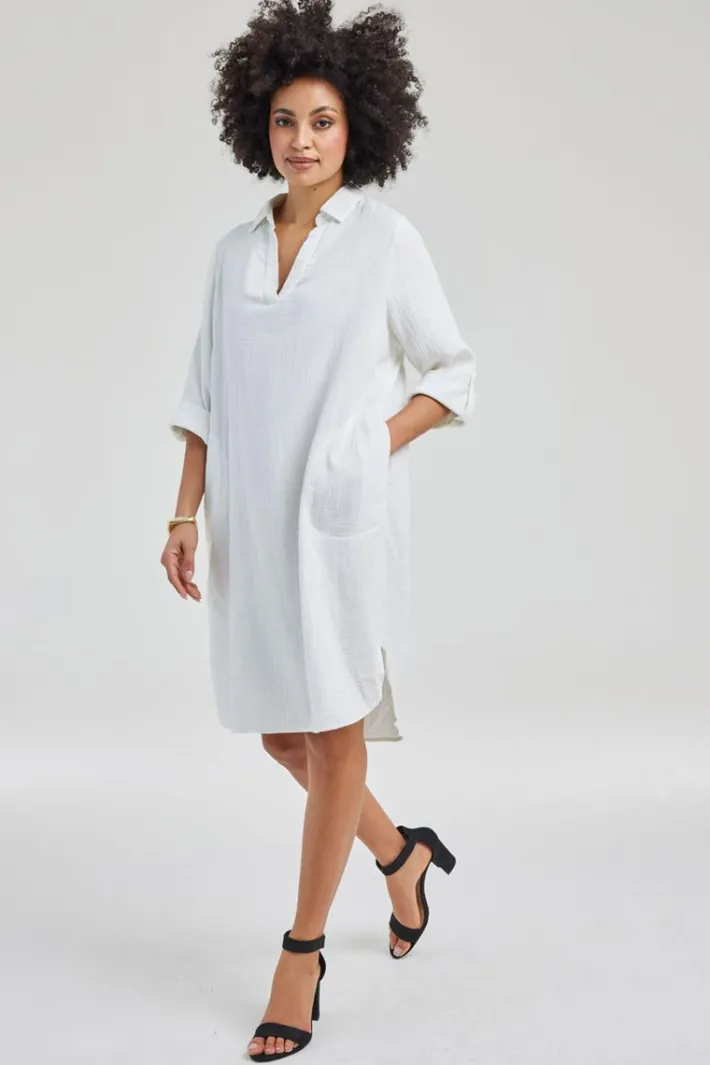 DiDi Dress Grace in Snow white- Jurken & Tunieken