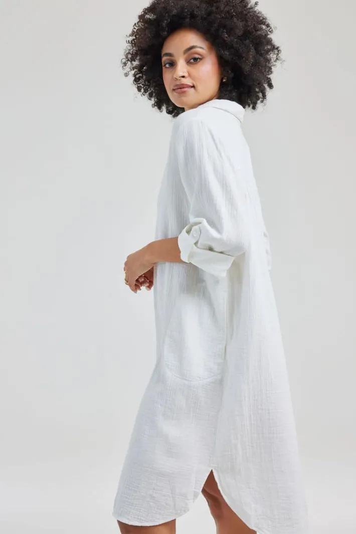 DiDi Dress Grace in Snow white- Jurken & Tunieken