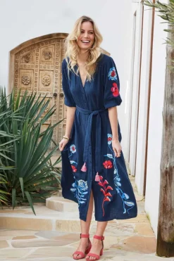 DiDi Dress Jamie Dark blue- Jurken & Tunieken