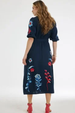 DiDi Dress Jamie Dark blue- Jurken & Tunieken